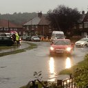 Car thru water   English Weather