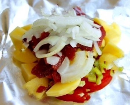 Невероятно вкусный ужин Узелки с мясом и сыром. Ингредиенты: Филе говядины(можно взять любое) 300 ... - 2