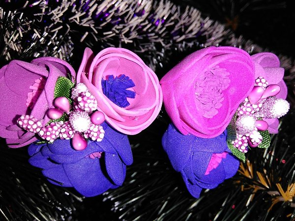 #цветы@fan_handmade.#украшение@fan_handmadeУкрашения для волос и ночники из фоамирана Только ручная ... - 2