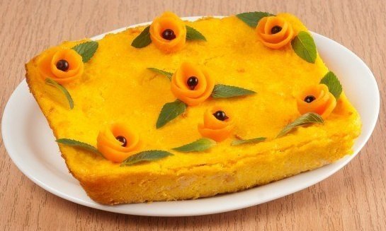 МОРКОВНЫЙ ПУДИНГ.Ингредиенты:3 моркови0,5 стакана молока3 ст. л. манной крупы1 яйцо50 г сливочного ...