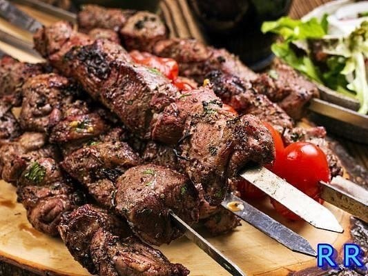 Томатный маринад.Томатная паста – 2 ст. л.Лук репчатый – 2 шт.Чеснок – 4 зубцаПерец болгарский – 1/2 ...