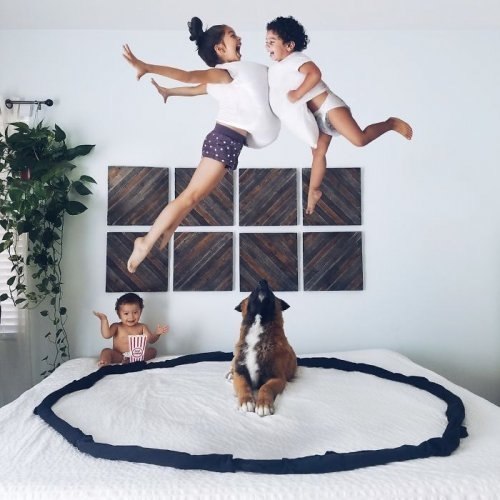 Креативная мама превращает фотографии своих детей в волшебные приключения.#настроение@ican - 5