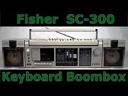 80's Fisher SC-300 Keyboard Boombox