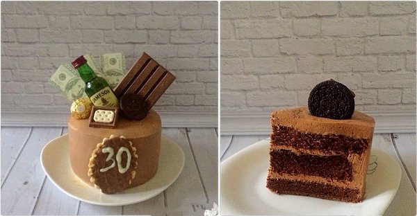 Торт из шифонового бисквита. Продукты (на не большой тортик): 50 г муки 1/2 чайной ложки ...