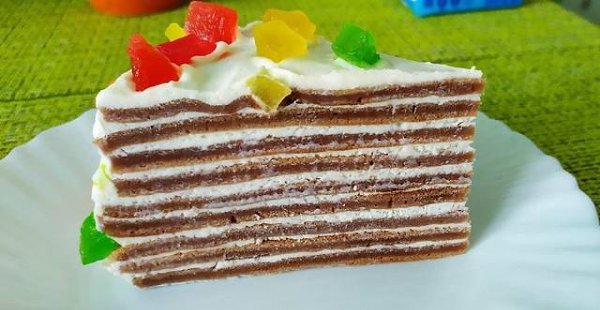 Блинный торт на скорую руку. Торт получается очень вкусным! Тот кто его попробует хоть раз навсегда ... - 2