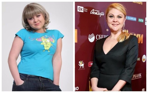 Валя до и после похудения