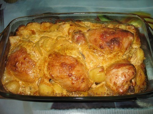 Вкусная курочка в маринаде вместе с картошкой в духовке.Очень просто и очень вкусно!Отличный ужин ... - 5