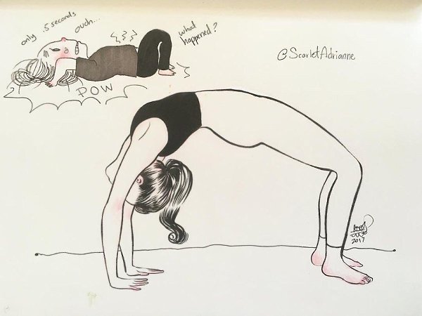 Когда я пытаюсь повторять движения.Иллюстрации by scarletadrianne#настроение@ican - 6