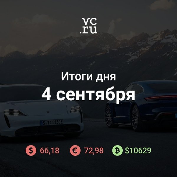 Итоги дня: — Porsche представила свой первый серийный электромобиль Taycan ...