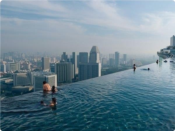 ae Infinity Pool, Kpa oe Marina Bay Sands, ap