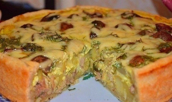 Пирог с курицей и картофелем. Идеальное сочетание! Тесто потрясающе нежное, но в то же время ...