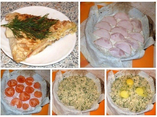 Воскресный завтрак для мамы или яичница в лаваше)).Итак, все быстро и просто...В форме растопили ...