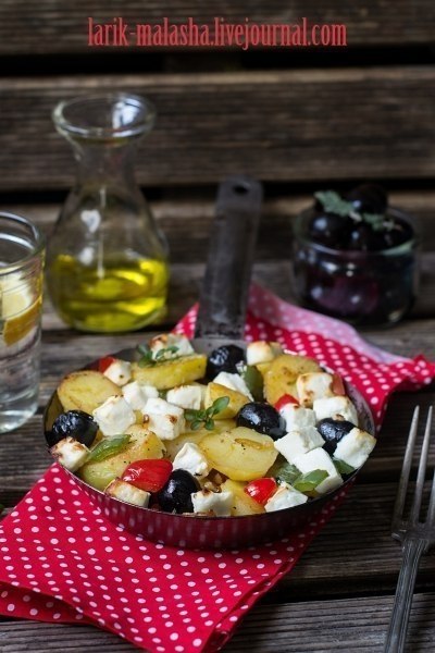 Картофельная сковорода по-гречески. Сегодня будет очень вкусное, но в то же время простое блюдо ...