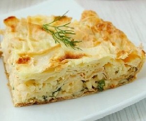 Пирог сырный из лаваша с зеленью .на 100грамм - 150.02 ккалБ/Ж/У - ...