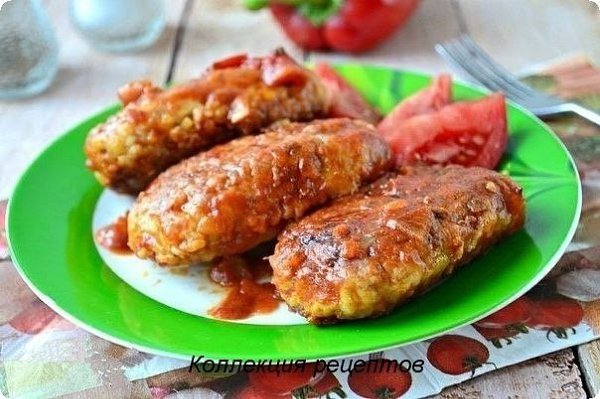 #ужин.Фарш куриный (лучше пополам - филе + красное куриное мясо) — 350 г;Капуста белокочанная ... - 8