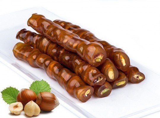 Вкусная Чурчхела.***********************В качестве основы ореха можно взять грецкий, лесной или ...