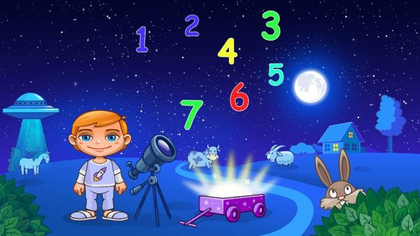 Джек в Космосе – развивающие игры для детей старше 4 лет. Познакомьте самых маленьких девочек и ...