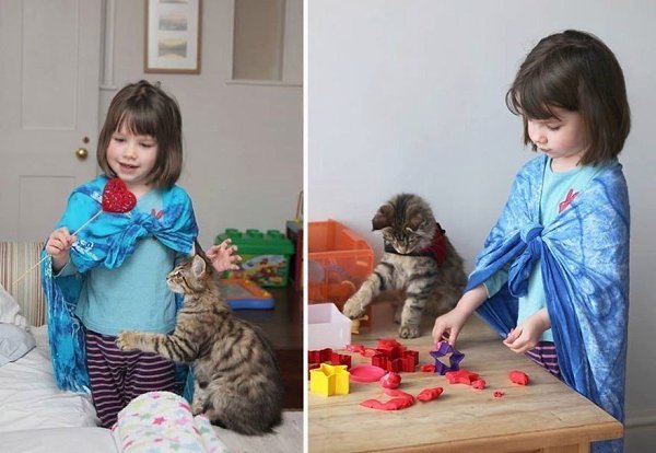 Дети и их пушистые домашние питомцы).А у вас есть питомцы? - 5