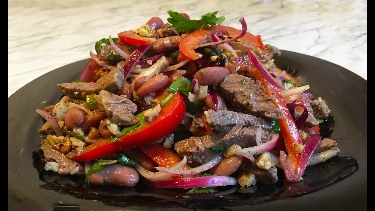 Очень вкусный, сытный и быстрый в приготовлении салат «Тбилиси».на 100грамм - 179.31 ккалБ/Ж/У - ...