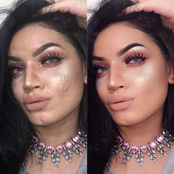 Ого, какие же сильные проблемы с кожей, которые скрыты под тонной фотошопа, а потом девочки ... - 2