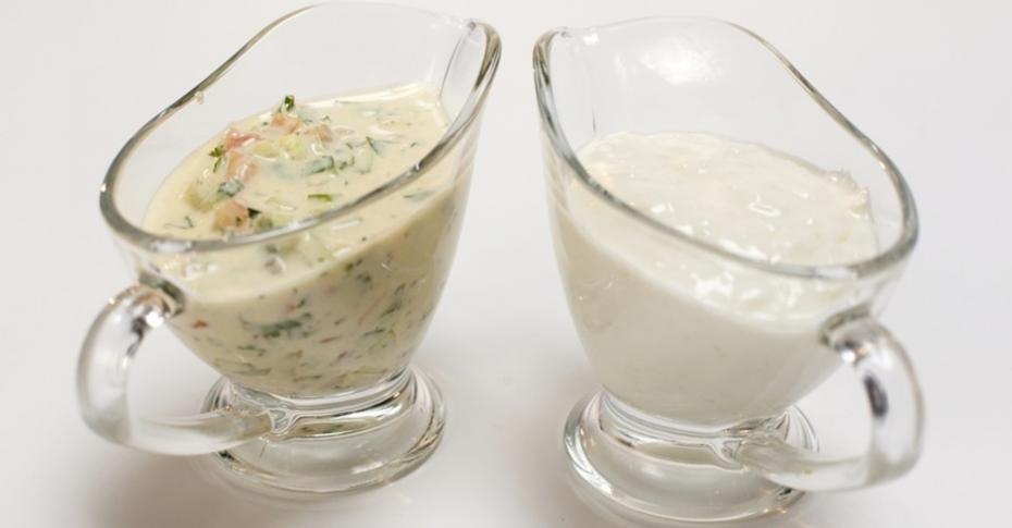Диетический соус дзадзыки. Вкуснейший греческий соус в правильном исполнении! на 100 грамм - 68.16 ...