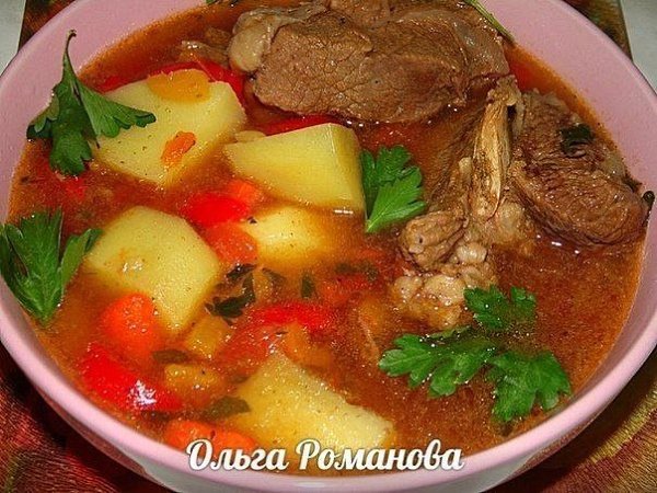 oдбopкa пеpвыx блюд oт льги oмaнoвoй.1. poмaтный cyпчик c кoпчёнoй кypицей и плaвленным ... - 10