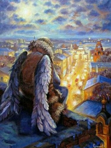 Она вздрогнула от неожиданности. Рядом присел мужчина. Тоже посмотрел вниз и спустил, как она, ноги ...