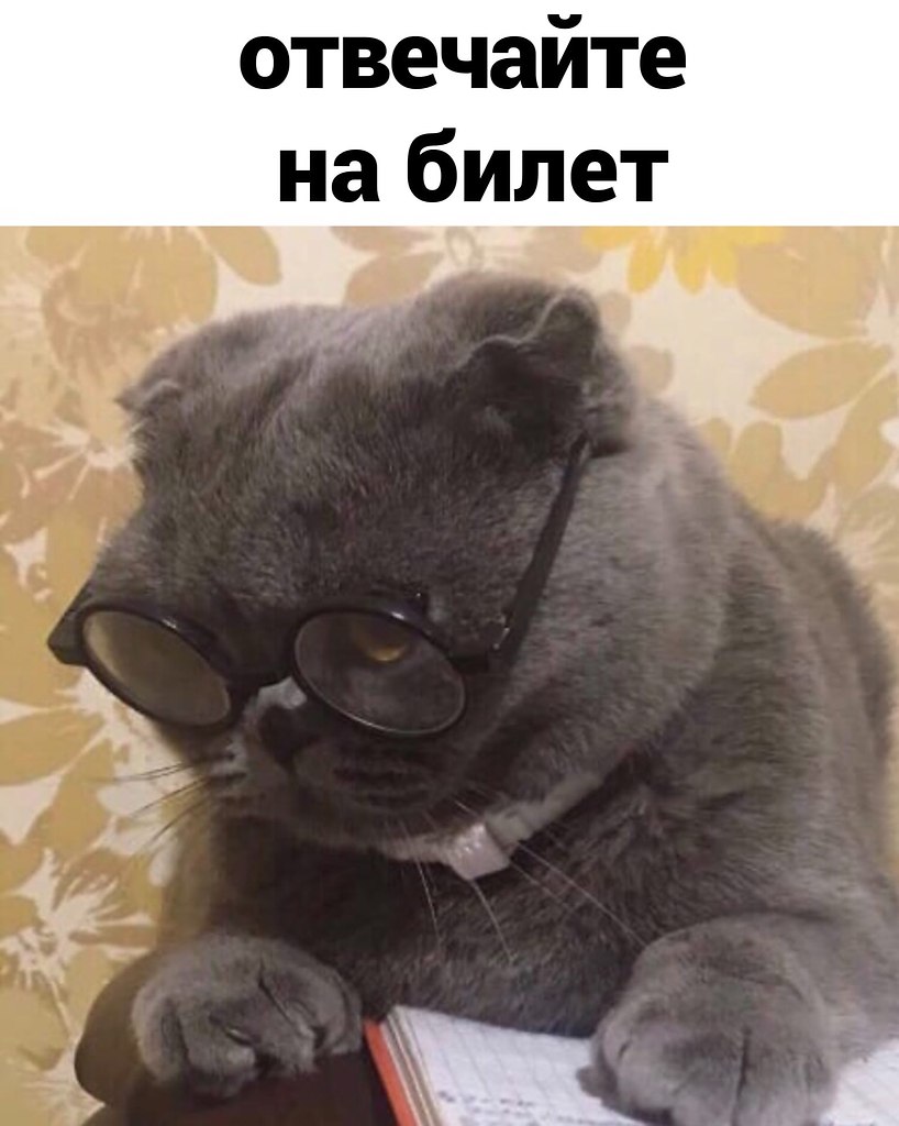 Сдаешь экзамен во время сессии и не знаешь билет. - 4