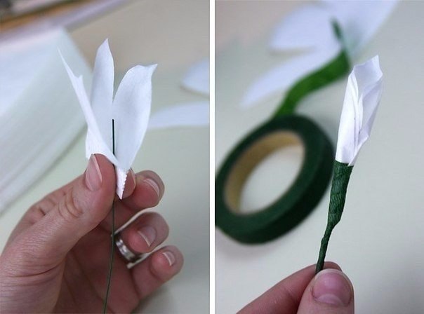 Рoзa из бумaги.handmаde j - 3