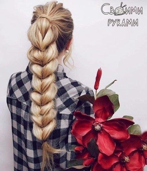 Коса на резинках! Самая популярная прическа сезона, сохрани и ты