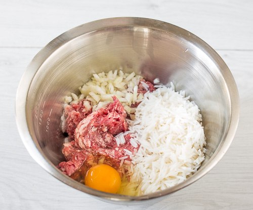 Голубцы с мясом и рисом.Ингредиенты на 8 порций:белокочанная капуста (1 крупный кочан) — 3 ... - 3