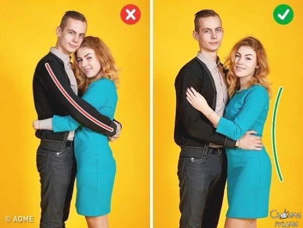10 трюков, с которыми любая пара на фото будет выглядеть по-голливудски!