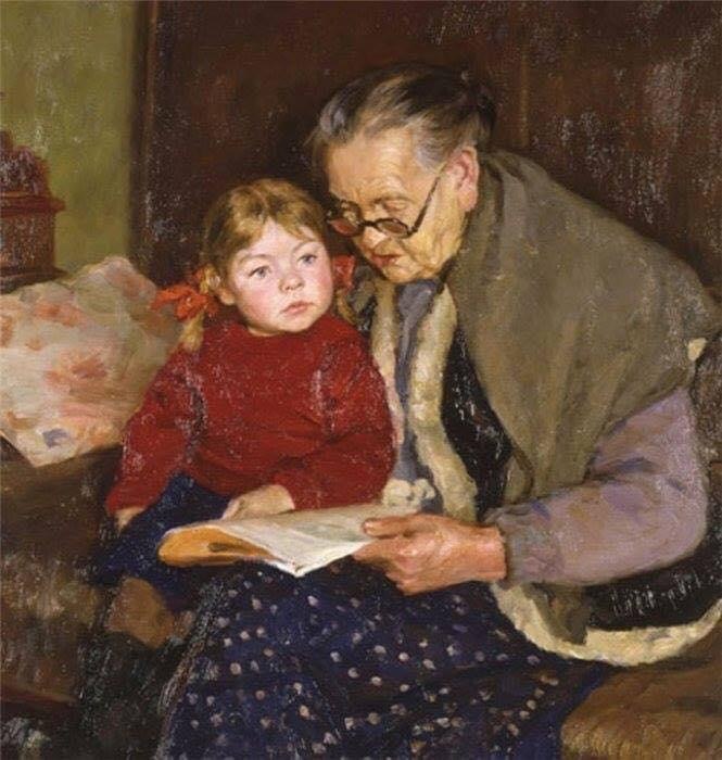 Сочинение третьеклассницы на тему "Кто такая бабушка?" "Бабушка - это такая женщина, ...