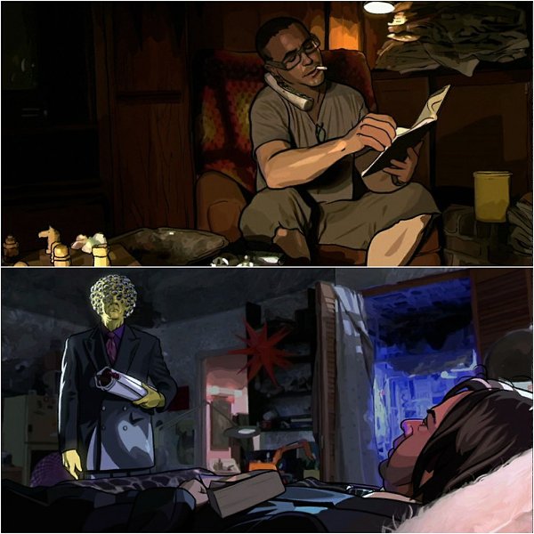 Помутнение / A Scanner Darkly (2006). Режиссер: Ричард Линклейтер Оператор: Шэйн Ф. Келли - 6