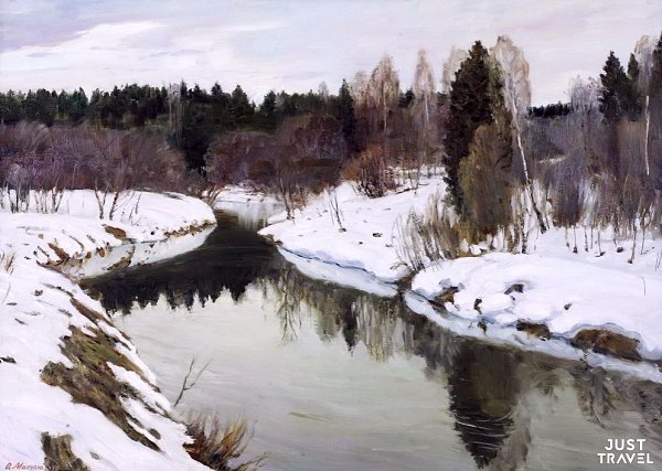 Руccкaя зимa... удoжник oлчaнoв Олeг Ивaнoвич. #art #travel #world - 6