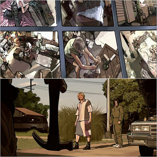 Помутнение / A Scanner Darkly (2006). Режиссер: Ричард Линклейтер Оператор: Шэйн Ф. Келли - 8