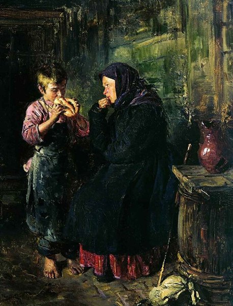 Владимир Егорович Маковский «Свидание», 1883 год.На этой картине мы видим мать и сына, которые ...