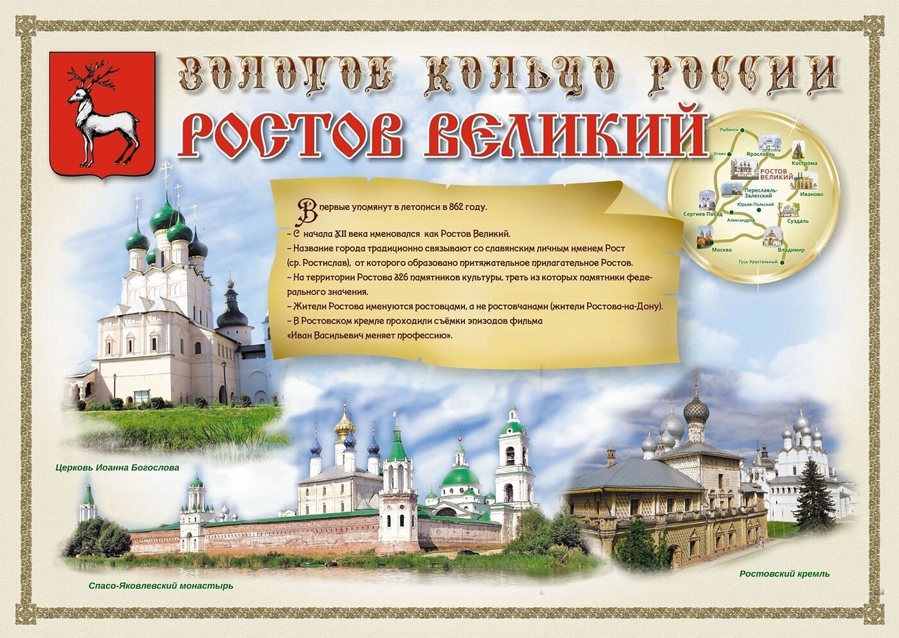 Экскурсия золотое кольцо России