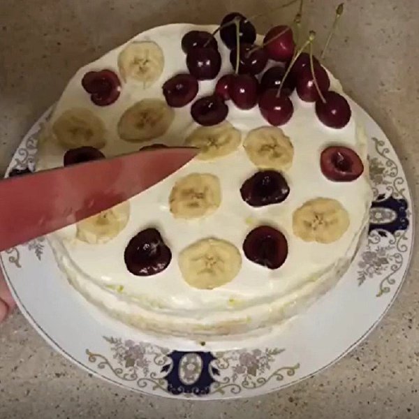 ФРУКТОВЫЙ ТОРТ. Самый вкусный и лёгкий рецепт приготовления торта Продукты: Для бисквита диаметром ... - 3