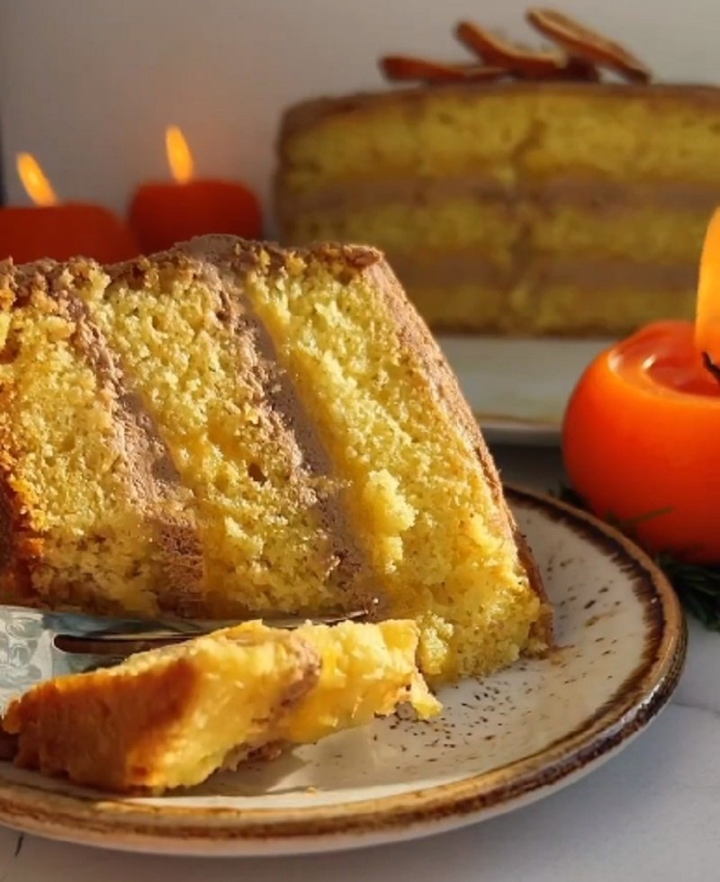 АПЕЛЬСИНОВЫЙ ТОРТ С ШОКОЛАДНЫМ КРЕМОМ. Коржи: 200 г муки, 130 г мелкого сахара, 85 г мягкого ...