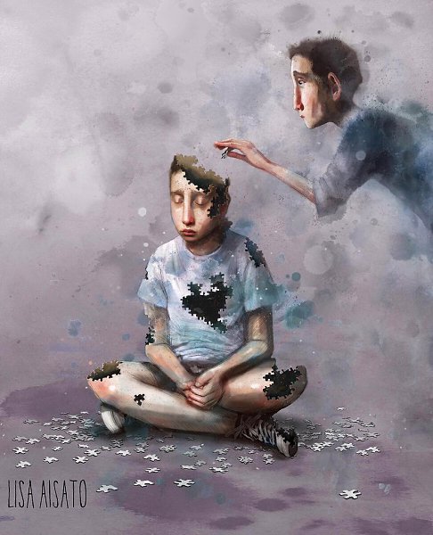 Художник Лиса Айсато.Иллюстрации Лисы - это целый калейдоскоп из историй про людей, это весь спектр ... - 2