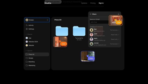 Лендинг сервиса для обмена файлами Shuttle.Небольшой лендинг, который выделяется аккуратностью и ... - 4