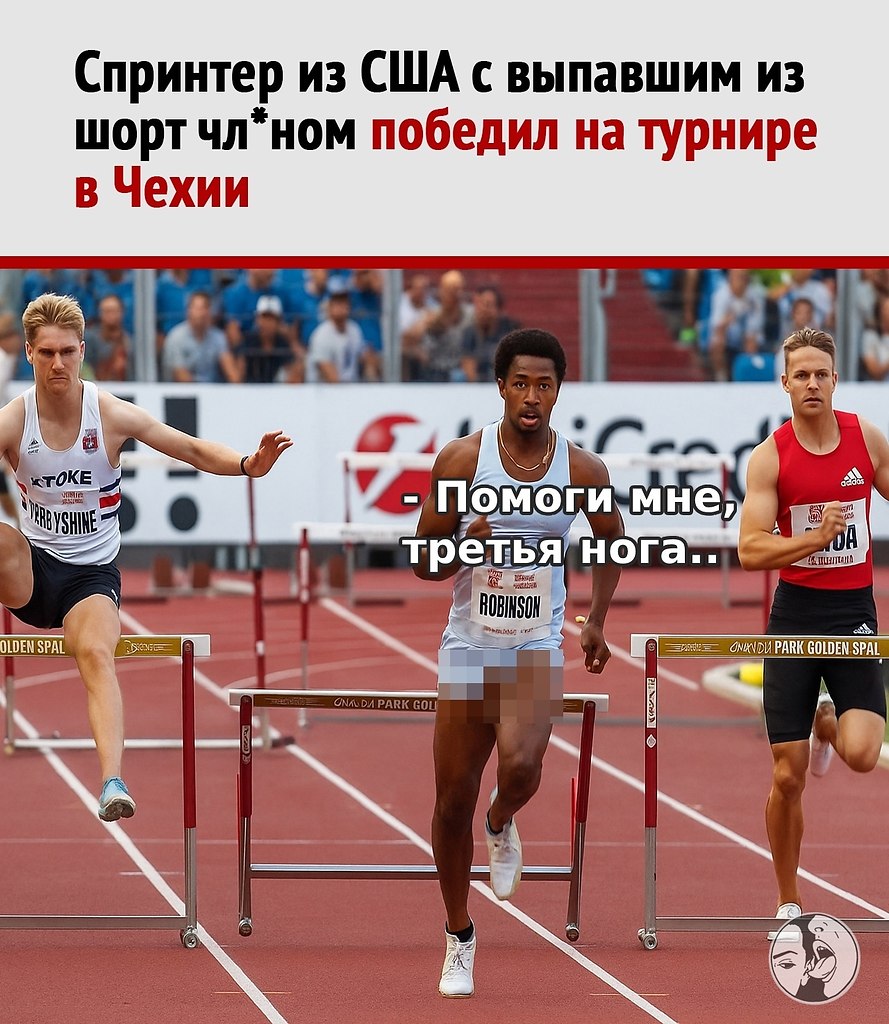 400 метров стыда: американский спринтер Робинсон нёсся к финишу, размахивая... половым органом.На ...