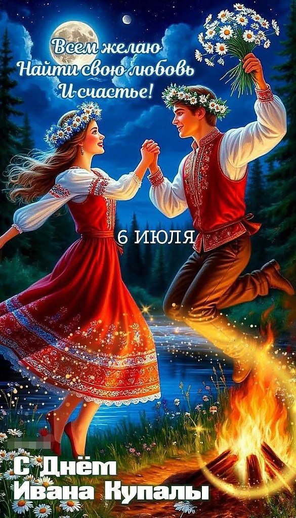 Иван Купала , как и всегда, отмечается в ночь с 6 на 7 июля! Иван Купала — это древний славянский ...
