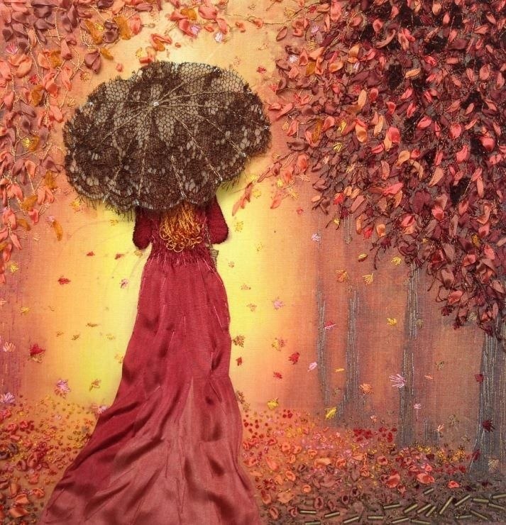 В кардигане бродит Осень, Шебурша листвой… Мы её, конечно, спросим: «Ты куда, постой! Не спеши ...