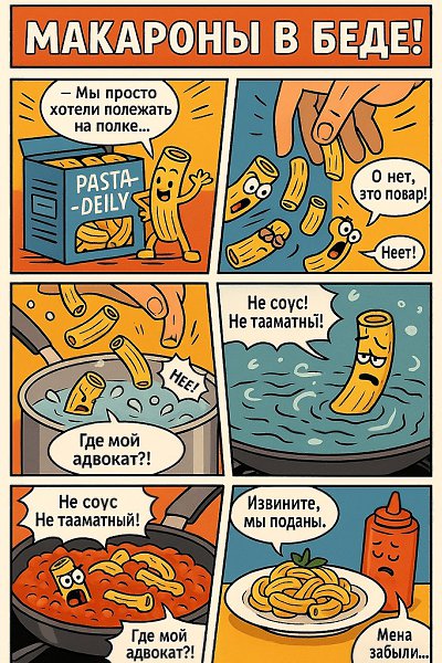 Там, где появляется кетчуп, вкусу остаётся только уйти. (Dove arriva il ketchup, il gusto se ne va.) ...