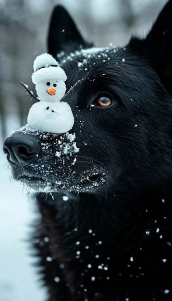 Да всё на носу! И зима, и снег, и праздники. И как это всё только нос выдерживает? ))