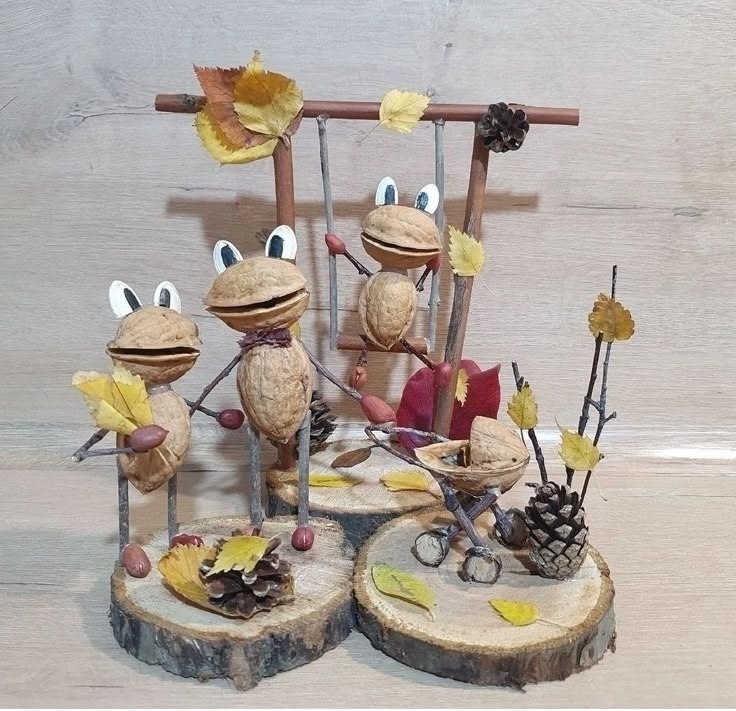 Необычные задумки из ореховых скорлупок - 5