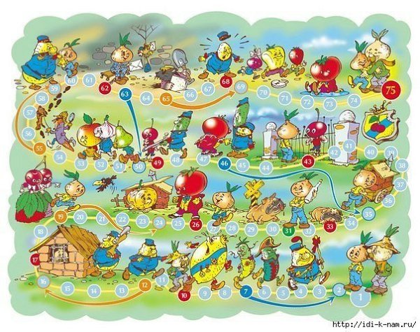 Игры - ходилки. Распечатайте и играйте всей семьей - 6