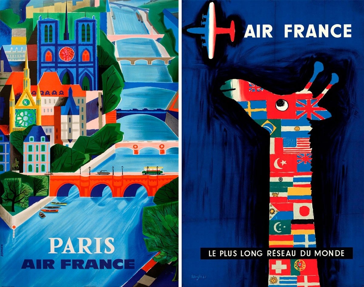   Air France  .#awd_poster #awd_ad #awd_retro